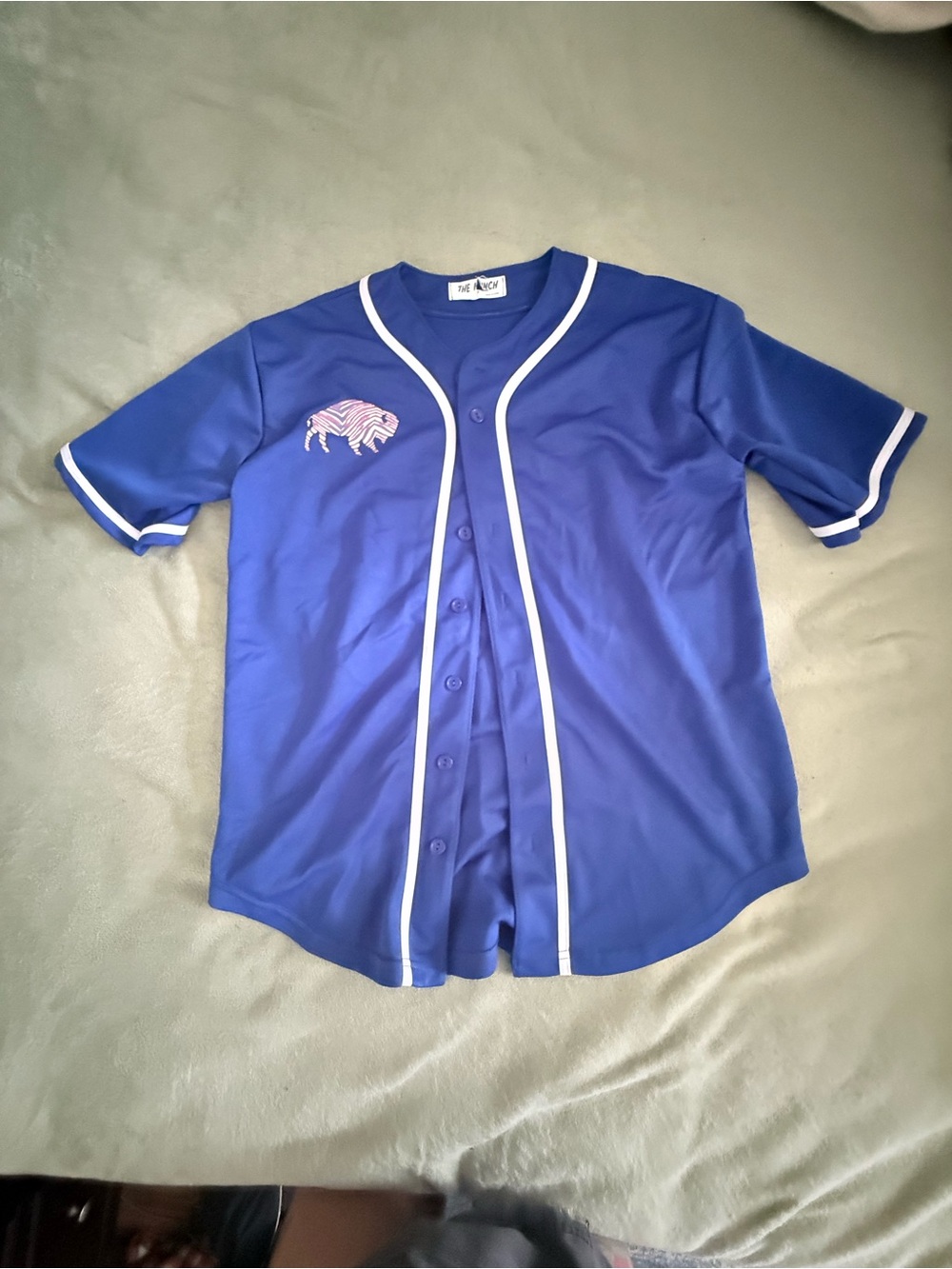 Buffalo Bills baseball styled jersey